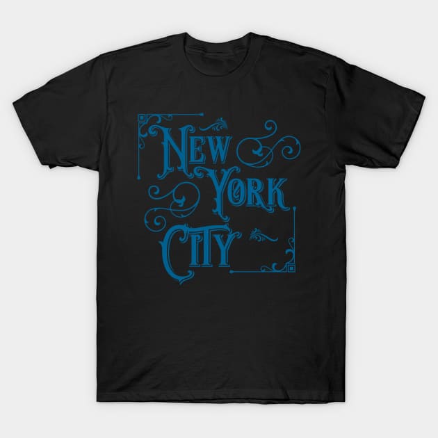 New York City Vintage Type T-Shirt by letnothingstopyou